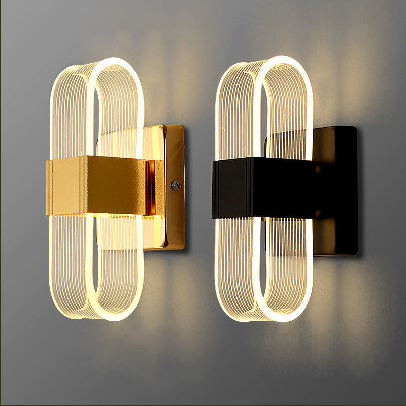 Modern Simplicity Rectangle Aluminum LED Wall Sconce Lamp For Living Room