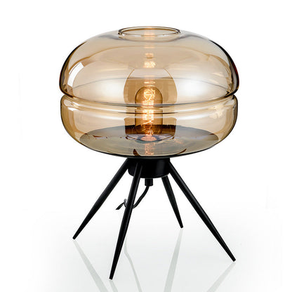Contemporary Nordic Glass Iron 1 - Light Table Lamp For Living Room
