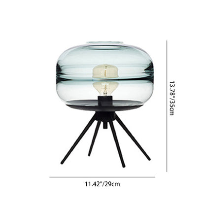 Contemporary Nordic Glass Iron 1 - Light Table Lamp For Living Room