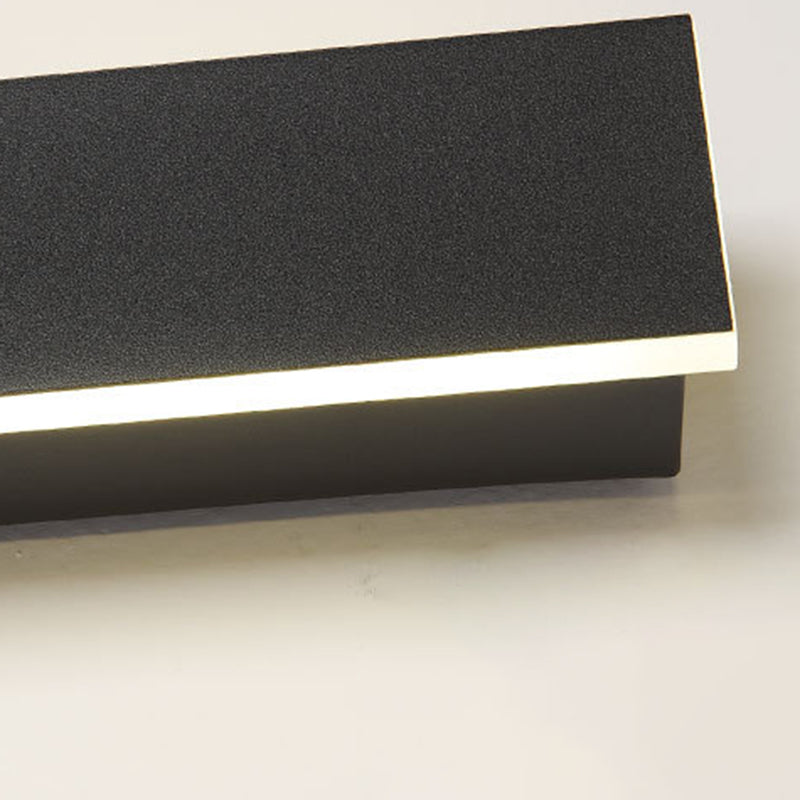 Modern Minimalist Iron Acrylic Long Strip LED Wall Sconce Lamp For Outdoor Patios