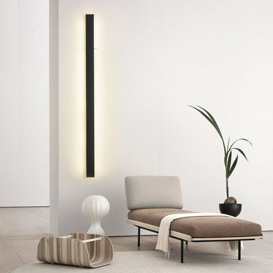 Modern Minimalist Iron Acrylic Long Strip LED Wall Sconce Lamp For Outdoor Patios