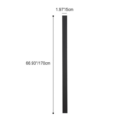 Modern Minimalist Iron Acrylic Long Strip LED Wall Sconce Lamp For Outdoor Patios