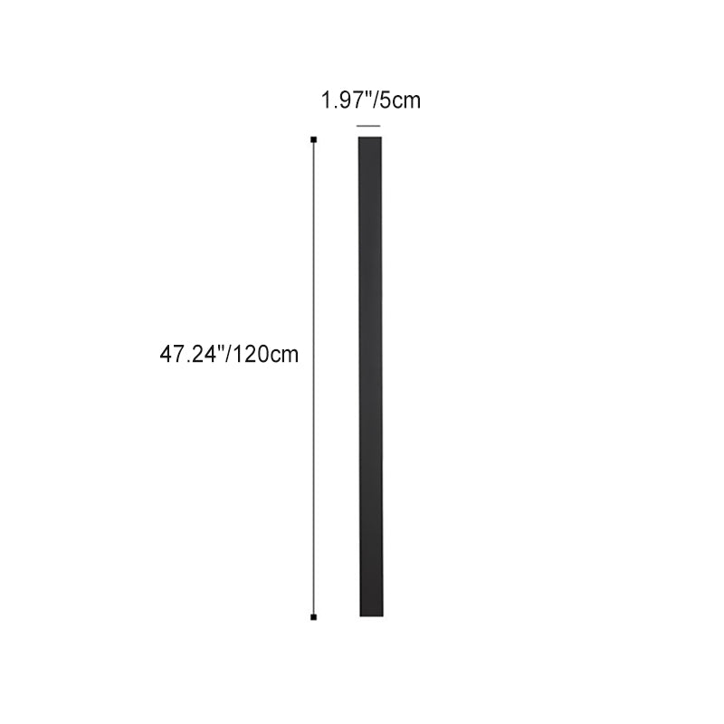 Modern Minimalist Iron Acrylic Long Strip LED Wall Sconce Lamp For Outdoor Patios