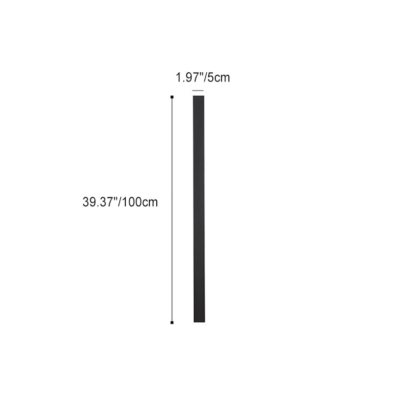 Modern Minimalist Iron Acrylic Long Strip LED Wall Sconce Lamp For Outdoor Patios