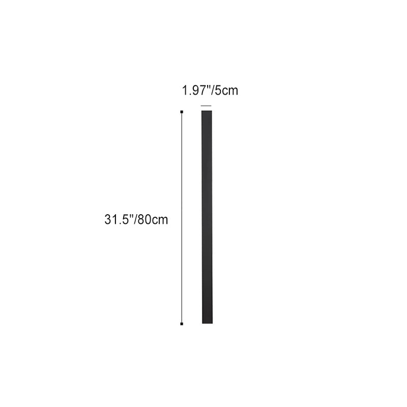 Modern Minimalist Iron Acrylic Long Strip LED Wall Sconce Lamp For Outdoor Patios