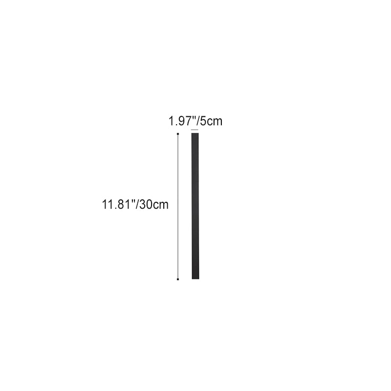 Modern Minimalist Iron Acrylic Long Strip LED Wall Sconce Lamp For Outdoor Patios