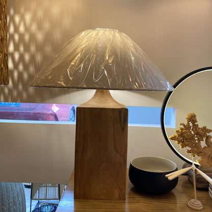 Modern Simplicity Umbrella Shape Fabric Wood 1 - Light Table Lamp For Living Room