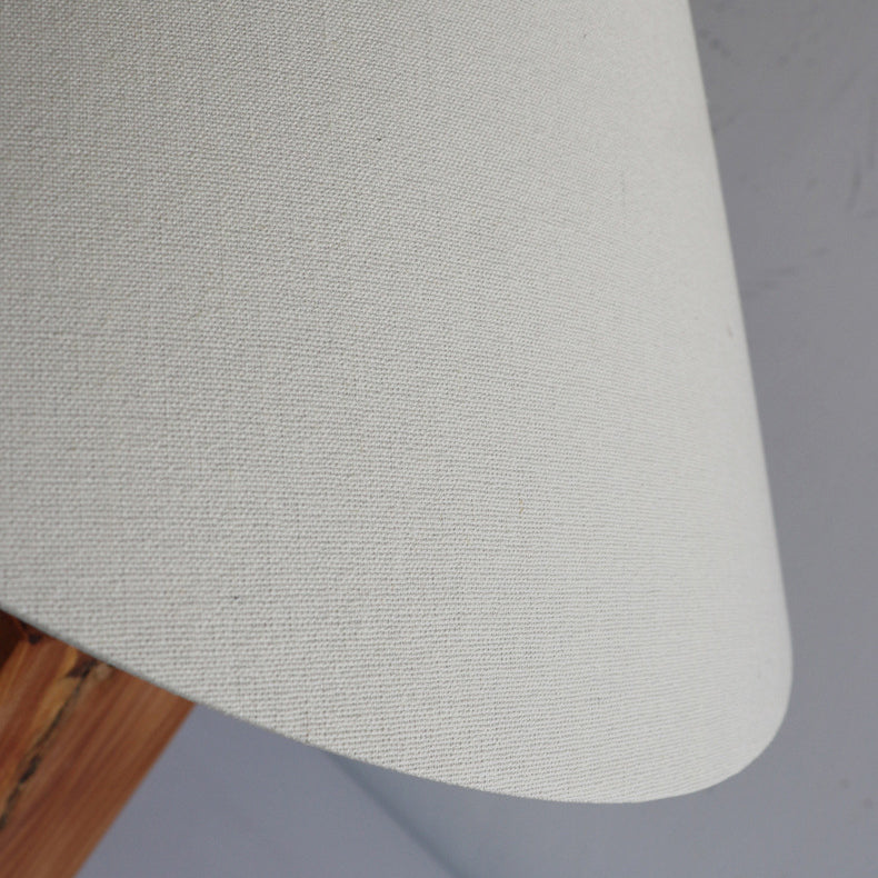 Modern Simplicity Umbrella Shape Fabric Wood 1 - Light Table Lamp For Living Room