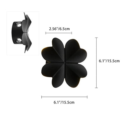 Contemporary Creative Four Leaf Clover Aluminum Waterproof LED Wall Sconce Lamp For Outdoor Patios