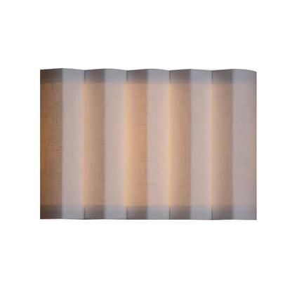 مصباح حائط LED مستطيل الشكل من القماش بتصميم آرت ديكو الحديث لغرفة النوم 