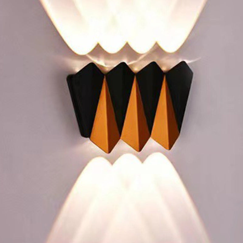 Modern Simplicity Polygon Aluminum Waterproof LED Wall Sconce Lamp For Outdoor Patios