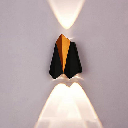 Modern Simplicity Polygon Aluminum Waterproof LED Wall Sconce Lamp For Outdoor Patios