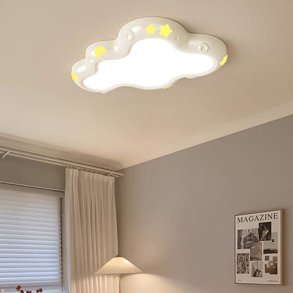 Contemporary Creative Clouds ABS Resin Iron LED Flush Mount Ceiling Light For Bedroom
