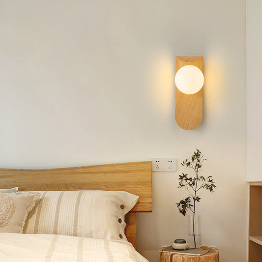 Modern Simplicity Rotational Molding Hardware 1 - Light Wall Sconce Lamp For Bedroom