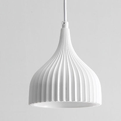 Modern Minimalist Dome Iron Resin 1 - Light Pendant Light For Dining Room