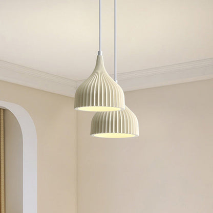 Modern Minimalist Dome Iron Resin 1 - Light Pendant Light For Dining Room