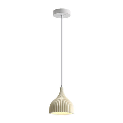 Modern Minimalist Dome Iron Resin 1 - Light Pendant Light For Dining Room