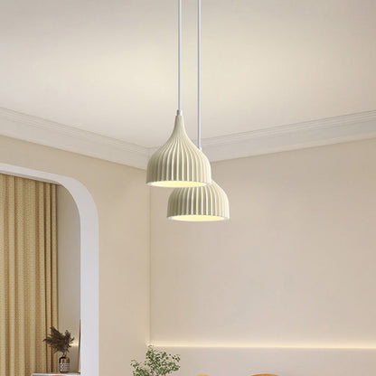 Modern Minimalist Dome Iron Resin 1 - Light Pendant Light For Dining Room