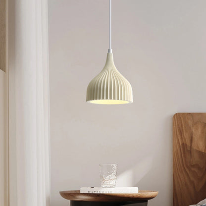 Modern Minimalist Dome Iron Resin 1 - Light Pendant Light For Dining Room
