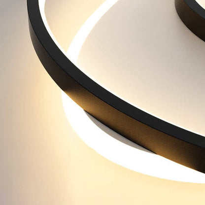 Modern Simplicity Round Acrylic Iron LED Flush Mount Ceiling Light For Bedroom
