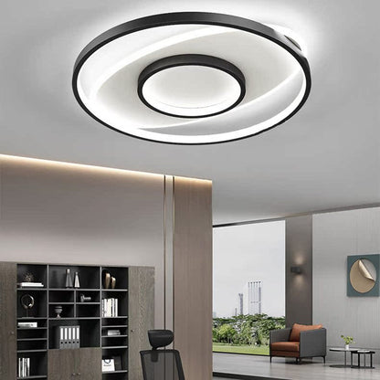 Modern Simplicity Round Acrylic Iron LED Flush Mount Ceiling Light For Bedroom