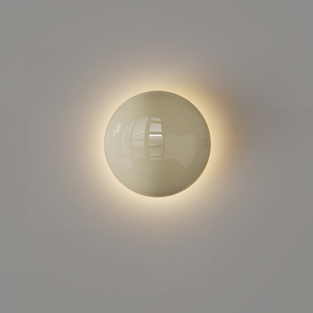 مصباح حائط LED بتصميم عصري بسيط مصنوع من خرز دائري كامل من الحديد لغرفة النوم