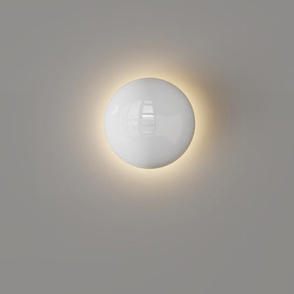 مصباح حائط LED بتصميم عصري بسيط مصنوع من خرز دائري كامل من الحديد لغرفة النوم
