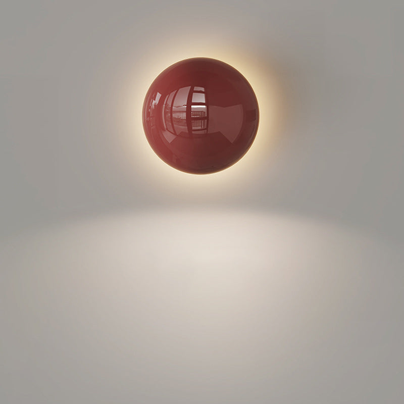 مصباح حائط LED بتصميم عصري بسيط مصنوع من خرز دائري كامل من الحديد لغرفة النوم