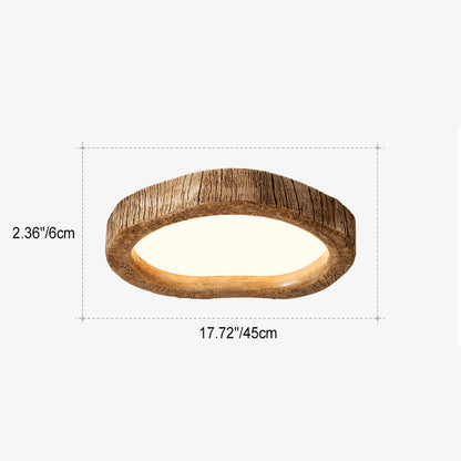 Contemporary Nordic Heart Shape Resin Glass LED Flush Mount Ceiling Light For Bedroom