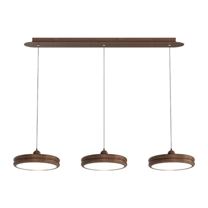 Contemporary Scandinavian Round Acrylic Iron LED Pendant Light For Dining Room