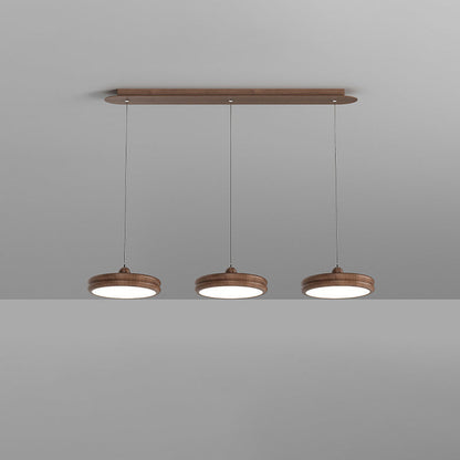 Contemporary Scandinavian Round Acrylic Iron LED Pendant Light For Dining Room
