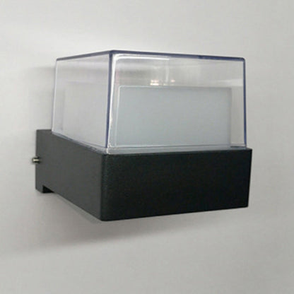 Modern Simplicity Cube Cylinder Waterproof Aluminum Acrylic LED Wall Sconce Lamp For Hallways