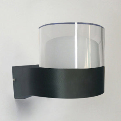 Modern Simplicity Cube Cylinder Waterproof Aluminum Acrylic LED Wall Sconce Lamp For Hallways