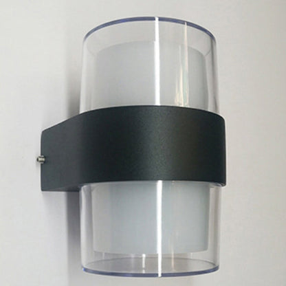 Modern Simplicity Cube Cylinder Waterproof Aluminum Acrylic LED Wall Sconce Lamp For Hallways