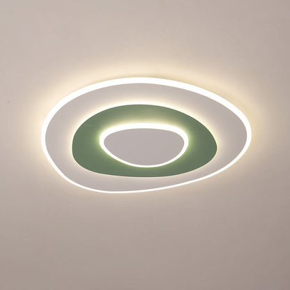 Contemporary Creative Flowers Iron Aluminum Acrylic LED Flush Mount Ceiling Light For Bedroom