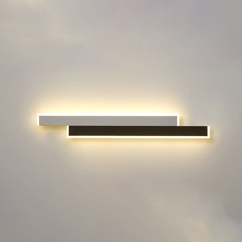 مصباح حائط LED مصنوع من الحديد والأكريليك بتصميم عصري بسيط لغرفة المعيشة 
