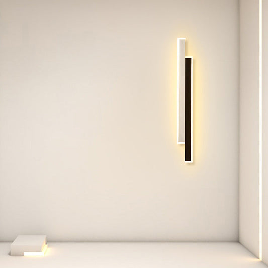 مصباح حائط LED مصنوع من الحديد والأكريليك بتصميم عصري بسيط لغرفة المعيشة 