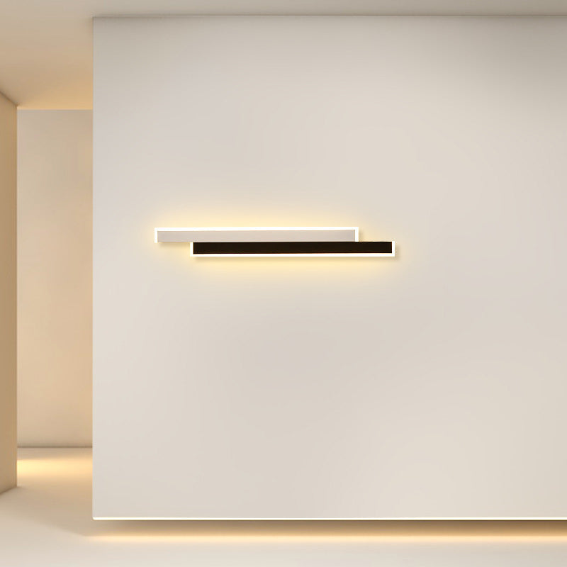 مصباح حائط LED مصنوع من الحديد والأكريليك بتصميم عصري بسيط لغرفة المعيشة 