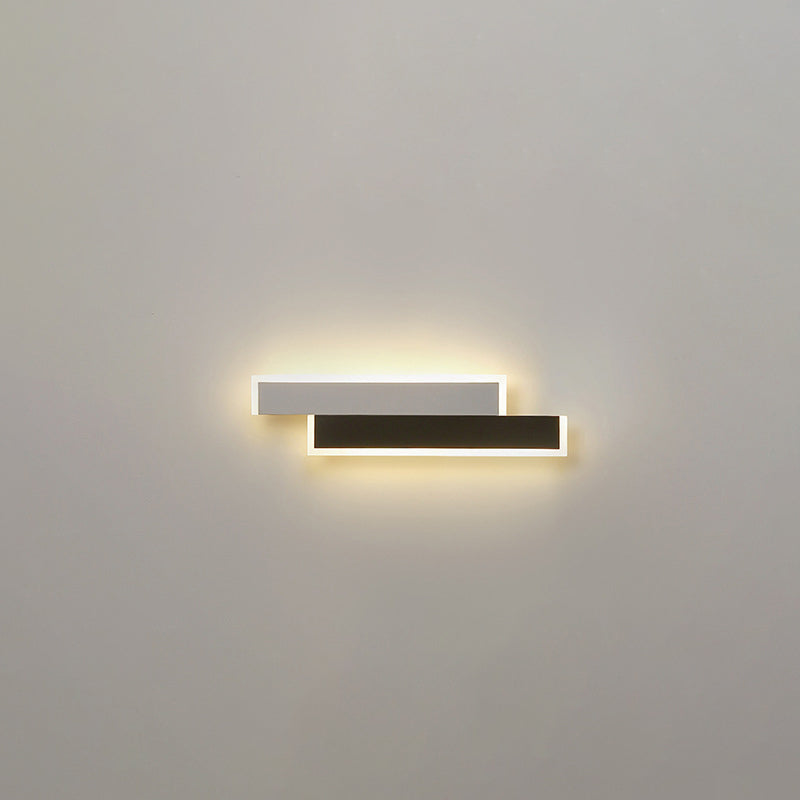 مصباح حائط LED مصنوع من الحديد والأكريليك بتصميم عصري بسيط لغرفة المعيشة 
