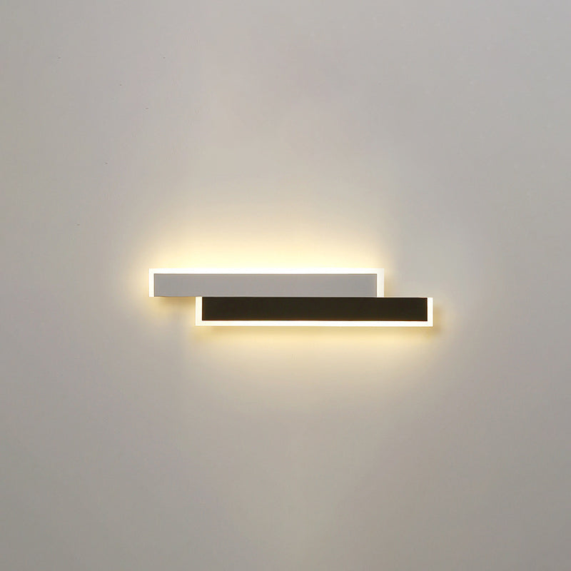 مصباح حائط LED مصنوع من الحديد والأكريليك بتصميم عصري بسيط لغرفة المعيشة 