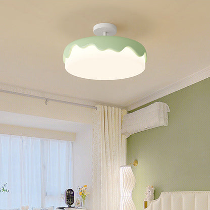 現代的な北欧風ケーキ型ドーム樹脂アクリルLED半埋め込み式天井照明（寝室用）