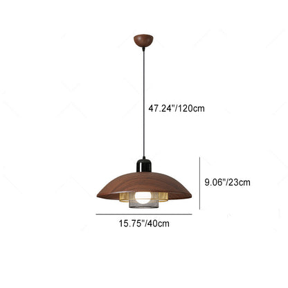 Traditional Vintage Semicircle Iron Acrylic 1 - Light Pendant Light For Dining Room