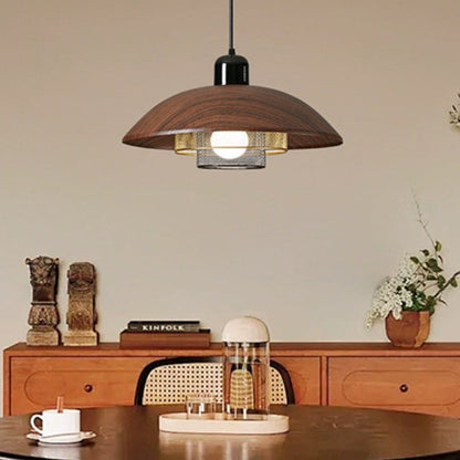 Traditional Vintage Semicircle Iron Acrylic 1 - Light Pendant Light For Dining Room