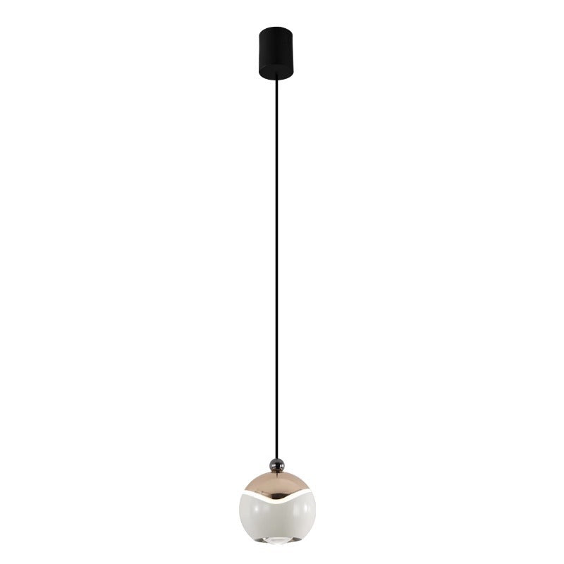 Contemporary Nordic Ball Aluminum Hardware LED Pendant Light For Bedroom