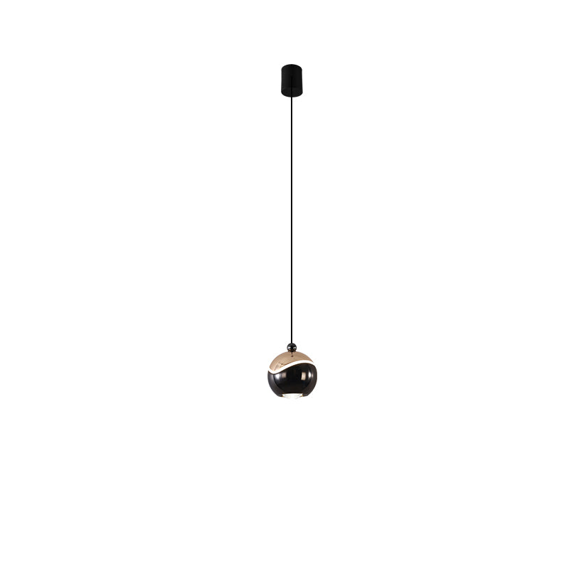 Contemporary Nordic Ball Aluminum Hardware LED Pendant Light For Bedroom