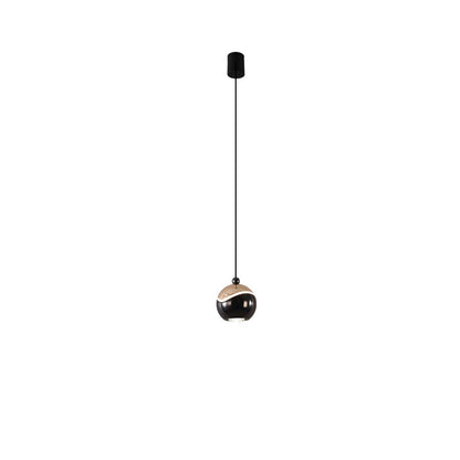 Contemporary Nordic Ball Aluminum Hardware LED Pendant Light For Bedroom