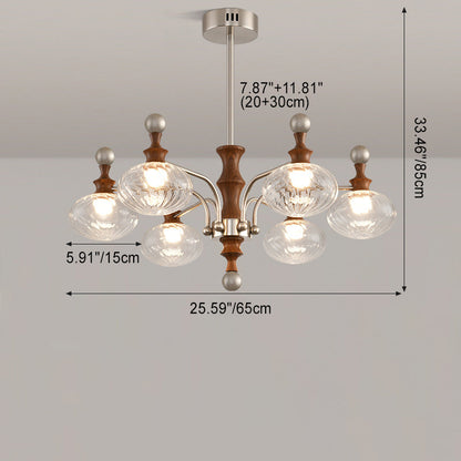 ثريات LED دائرية معاصرة من الحديد والزجاج لغرفة المعيشة 