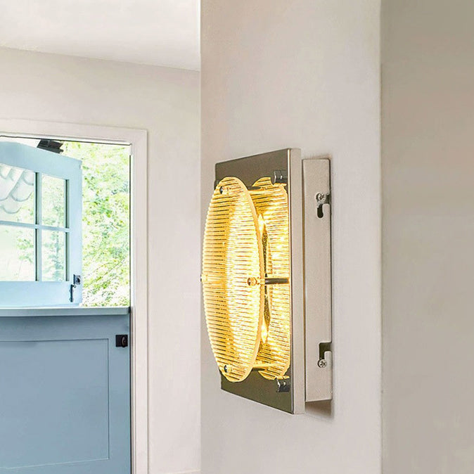 Modern Simplicity Square Hardware Acrylic LED Wall Sconce Lamp For Living Room