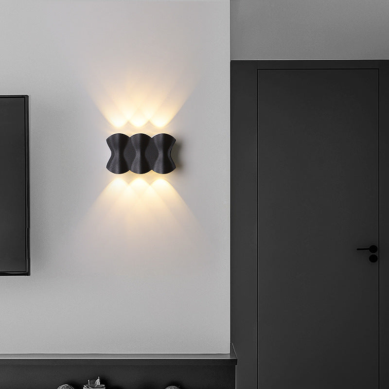 Modern Simplicity Waterproof Aluminum Iron LED Wall Sconce Lamp For Outdoor Patio
