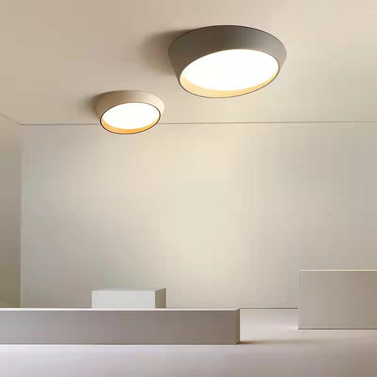 Contemporary Simplicity Round Acrylic Iron LED Flush Mount Ceiling Light For Living Room